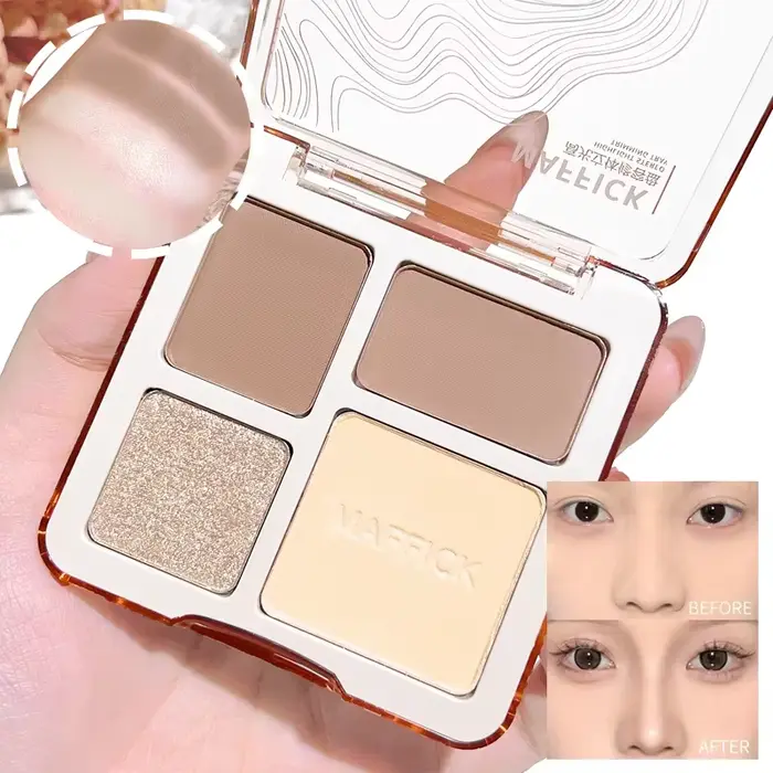 Palette de contour de reflets tridimensionnels pour le visage