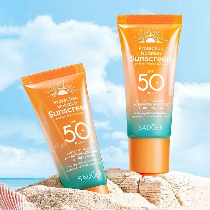 Crème solaire Spf 50 + pour protection faciale