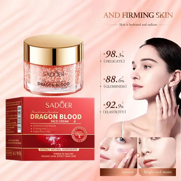 SADOER 1/2/3 pièces crème de sang de Dragon hydratant pour le visage produits de soins de la peau hydratants sérum de réparation d'acide hyaluronique
