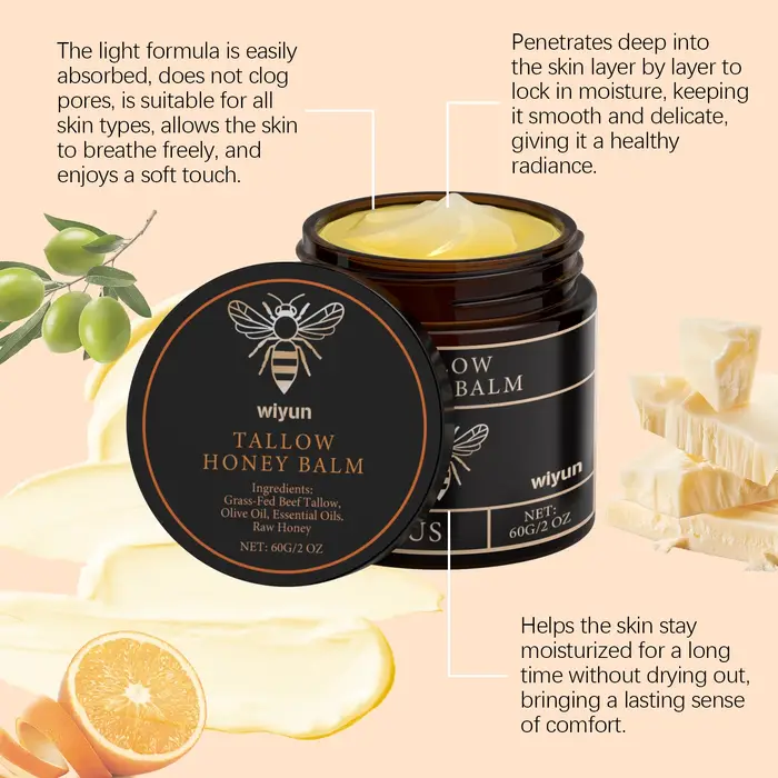 Crème Réparatrice Bio au Suif de Bovin Nourri à l'Herbe : Soulage la Sécheresse