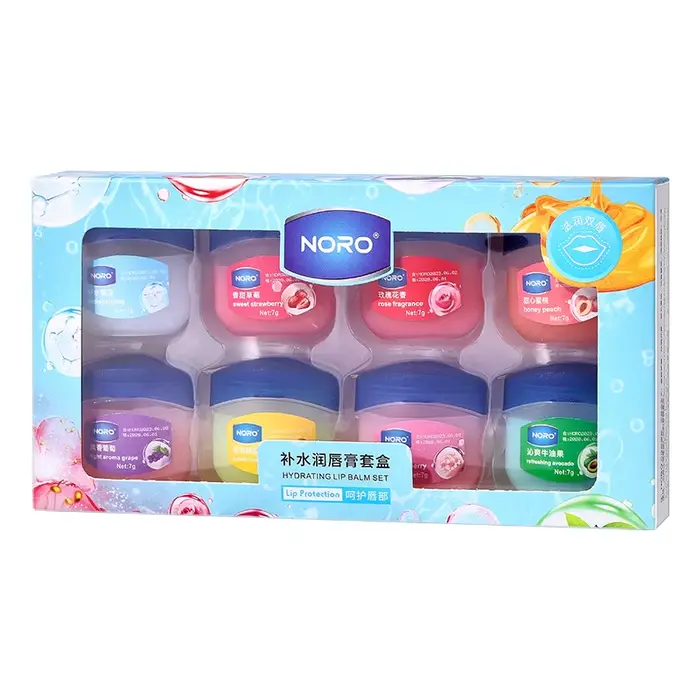 Ensemble de 8 masques hydratants pour les lèvres - Fournit une hydratation et des soins longue durée