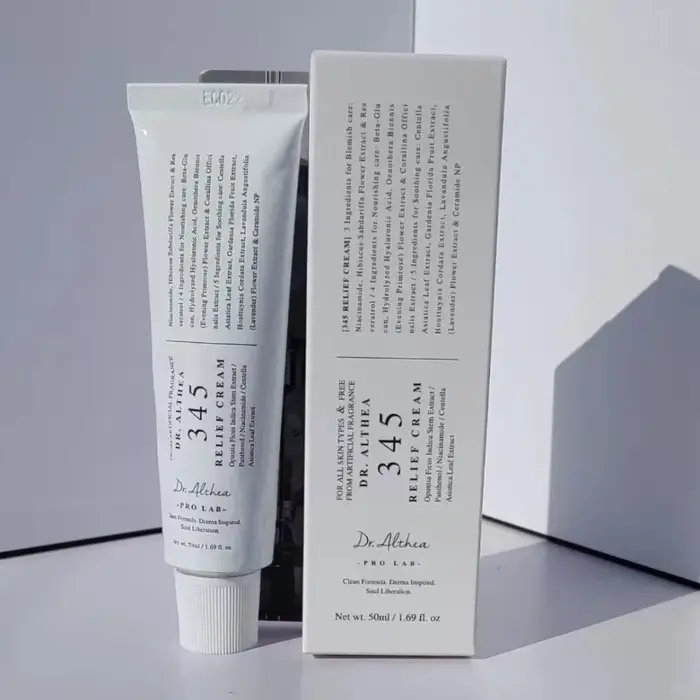 Crème et Brume Hydratante Dr.Althea 345 Relief 147 – Hydratation Intense et Éclaircissante – Produit de Soin Coréen Approuvé par les Célébrités