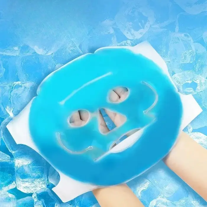 Masque facial réutilisable en gel chaud et froid pour la thérapie par le froid, masque pour les yeux