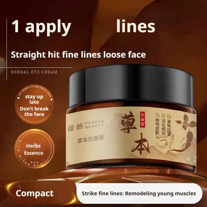 Crème pour le visage Anti-rides à base de plantes