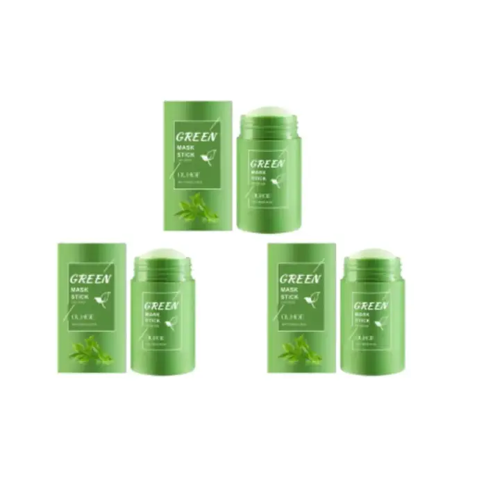 40g supprimer points noirs thé vert masque solide nettoie les Pores bâton imperfections du visage