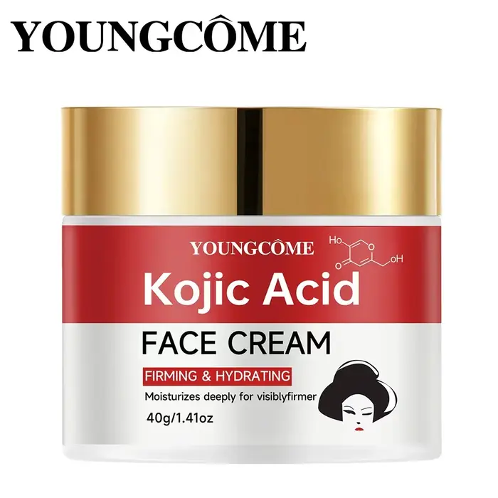 Crème visage à l'acide kojique – Hydratation profonde et raffermissement de la peau