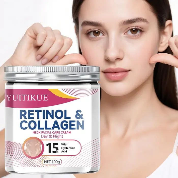 Crème au collagène pour le cou qui réduit les rides du cou