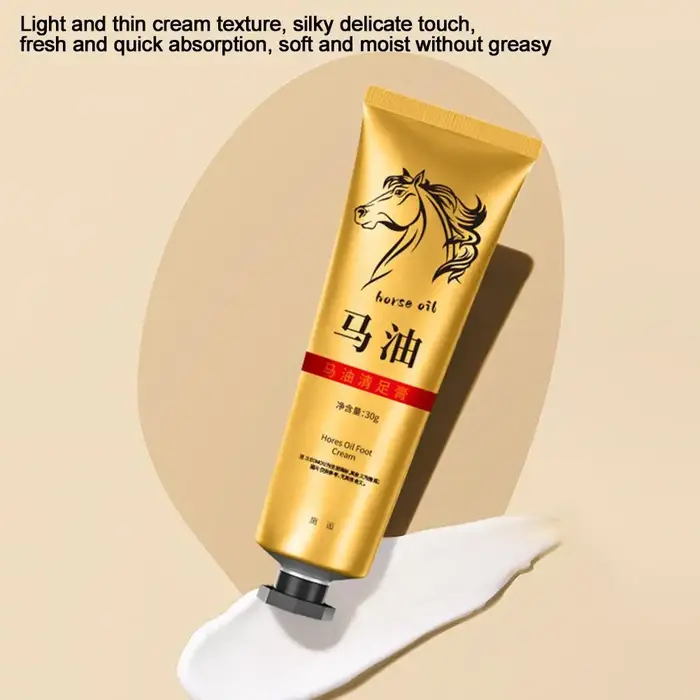 1/3/5PCS Crème de soin des mains et des pieds à l'huile de cheval naturelle