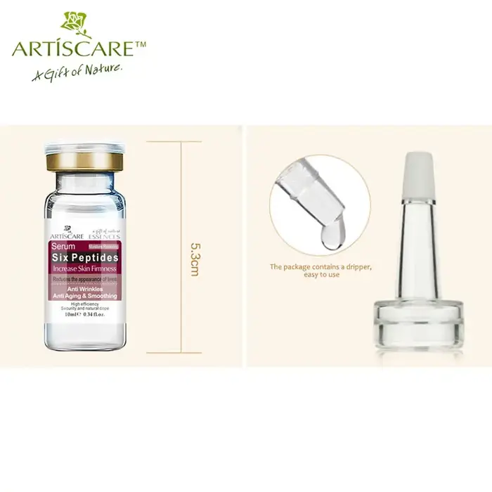 Six peptide crème anti-rides vieillissement hydratant blanchissant lifting visage peau réparation essence liquide