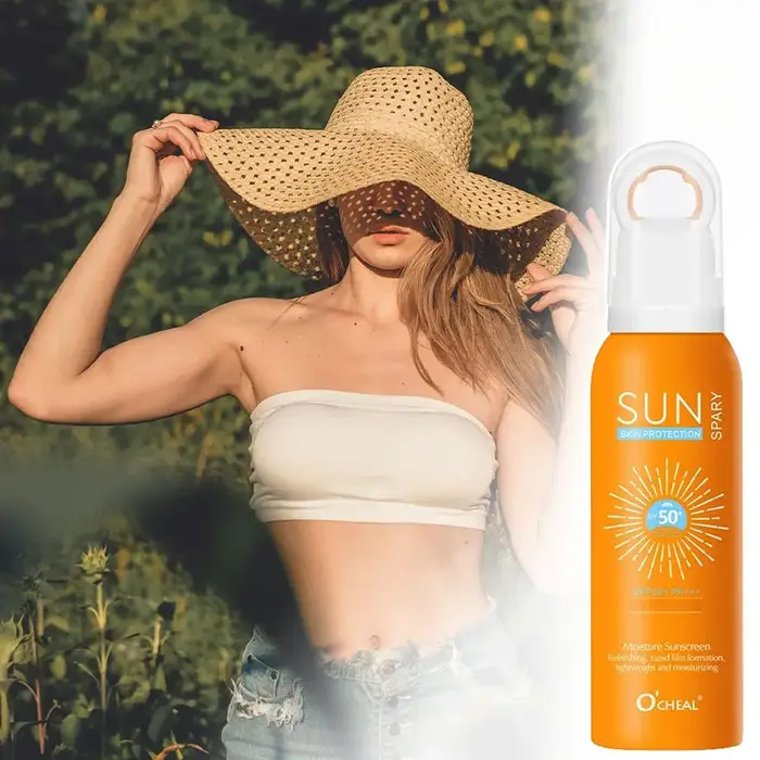 Spray solaire hydratant rafraîchissant avec SPF50+ PA+++