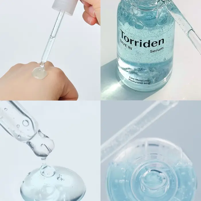 Sérum à l'acide hyaluronique à faible poids moléculaire Torriden DIVE-IN 50 ml, léger comme une plum