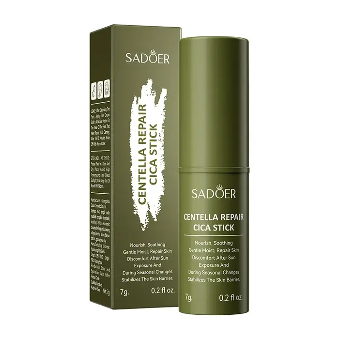 SADIER Centella solide crème pour le visage bâton réparation lisse barrière cutanée hydratant contrôle de l'huile