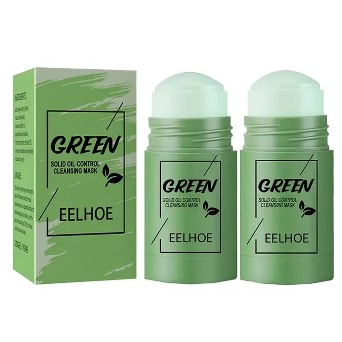 Masque de nettoyage du visage bâton de thé vert