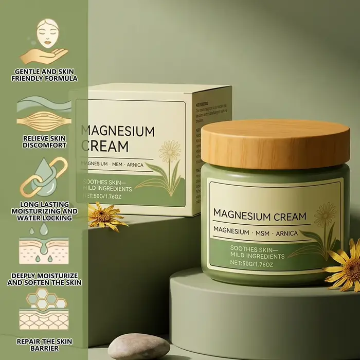 Crème hydratante pour le visage aux ingrédients naturels à base de plantes