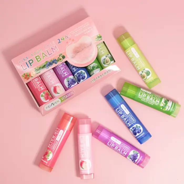 Ensemble de baume à lèvres aromatisé aux fruits Pennyfun : formule ultra-hydratante et hydratante - Traitement