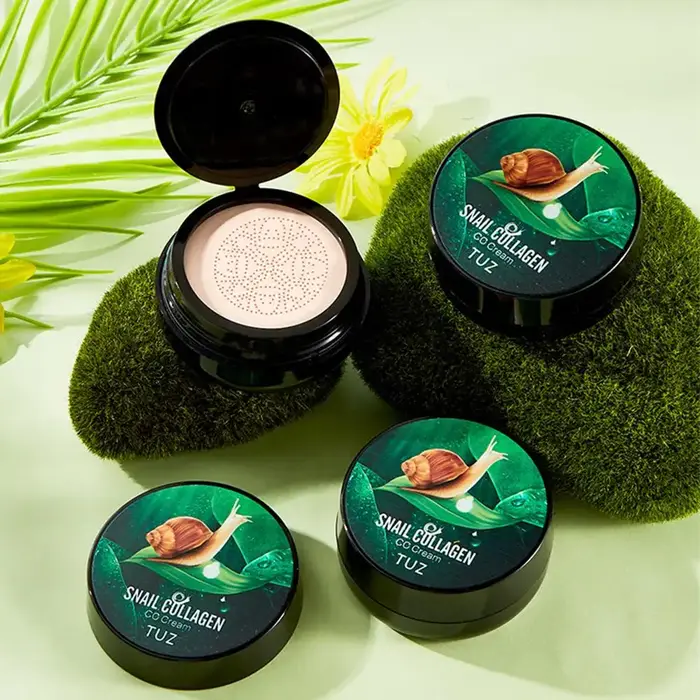 Coussin d'air tête de champignon CC crème fond de teint hydratant correcteur blanchissant contrôle du sébum Base pour le visage maquillage cosmétiques