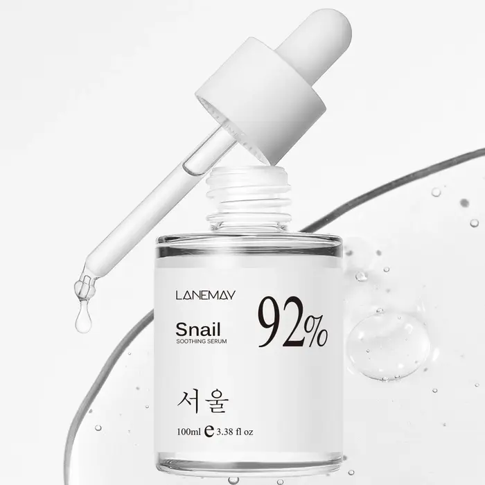 Sérum Visage Apaisant à l'Essence de Bave d'Escargot 92% 100ml – Soin Hydratant et Nourrissant Tout-en-un pour la Peau (5 Vendus)