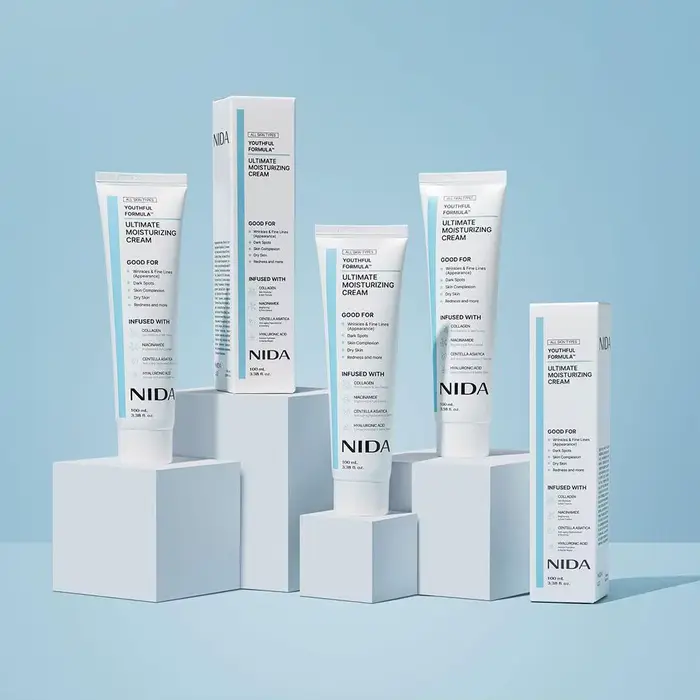 Crème Visage Jeunesse 100ml Enrichie en Niacinamide et Centella Hydrate la Peau Atténue les Taches Brunes et Améliore le Teint Global