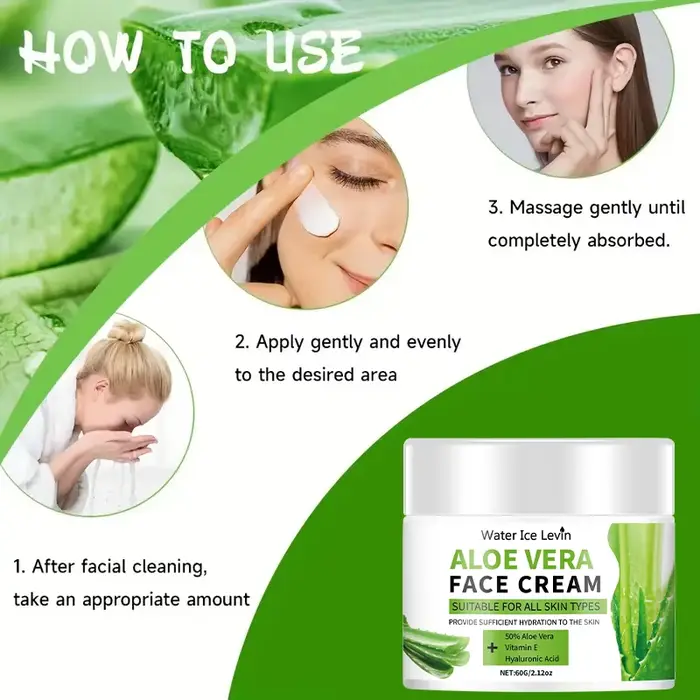 Crème pour le visage à l'aloe vera