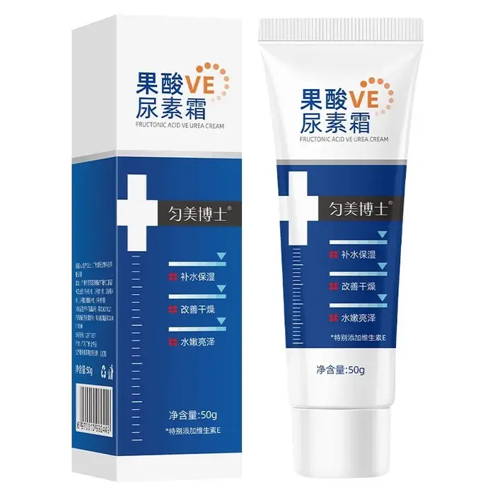Crème 50g aux Acides de Fruits, Vitamine E et Urée, Lotion Corporelle Hydratante pour l'Élimination 