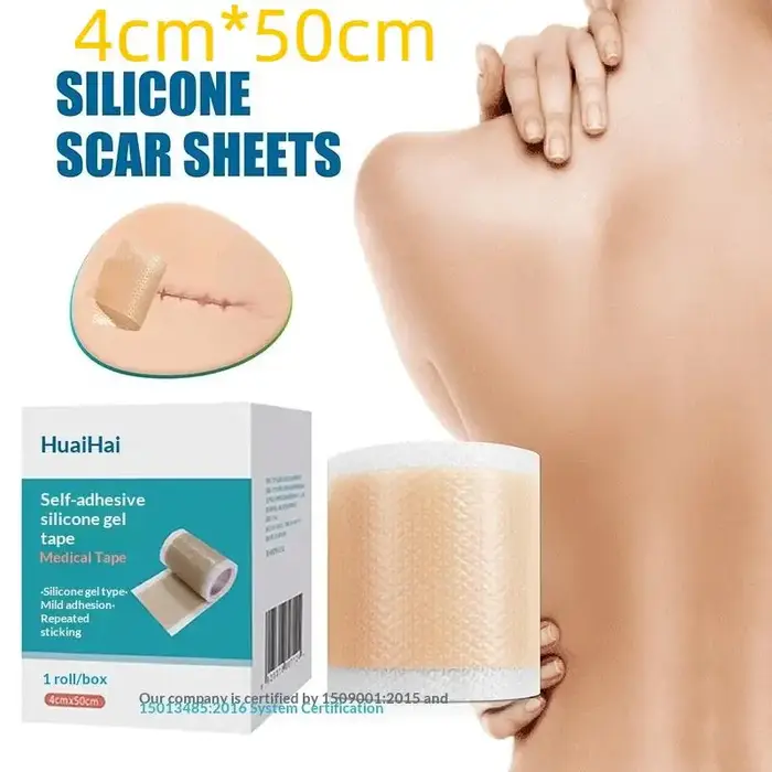 Bandes de silicone pour cicatrices 4cm*50cm