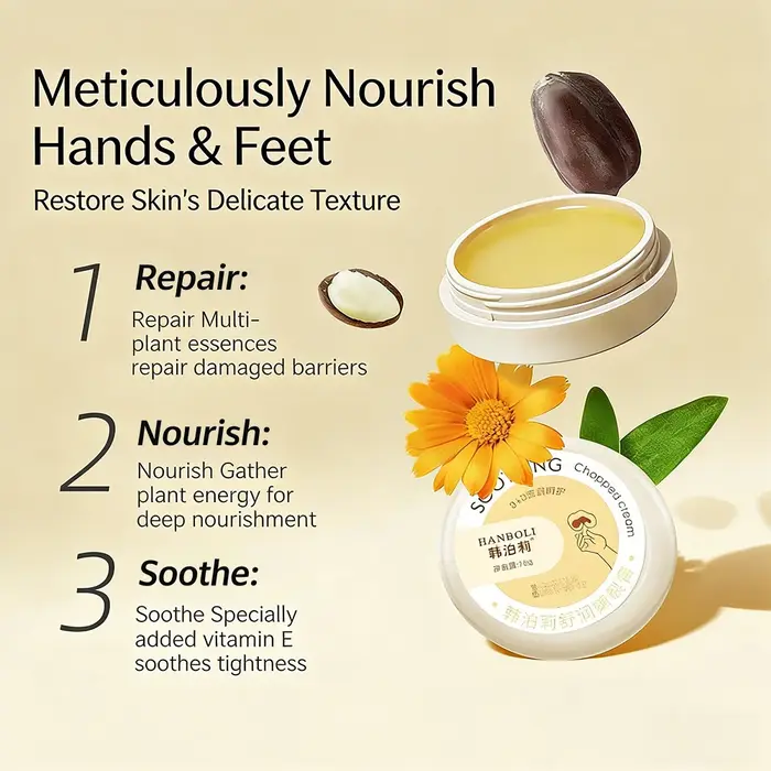 Crème pour les mains et les pieds anti-callosités