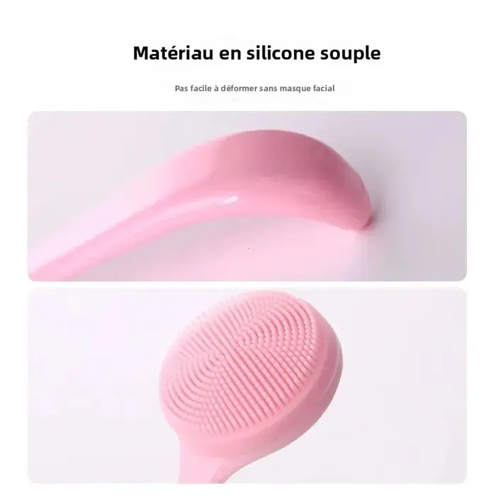Brosse nettoyante pour le visage en silicone souple