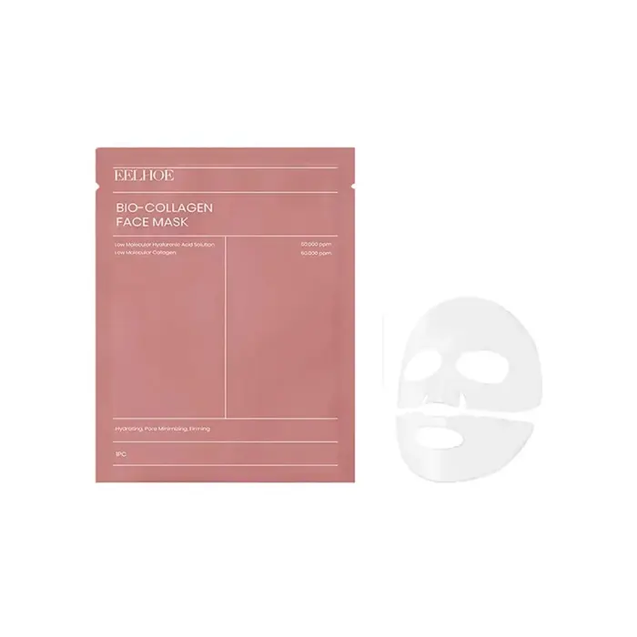 Masque Visage au Collagène Profond Hydro-Gel Hydratant Nuit pour Raffermissement de la Peau Effet