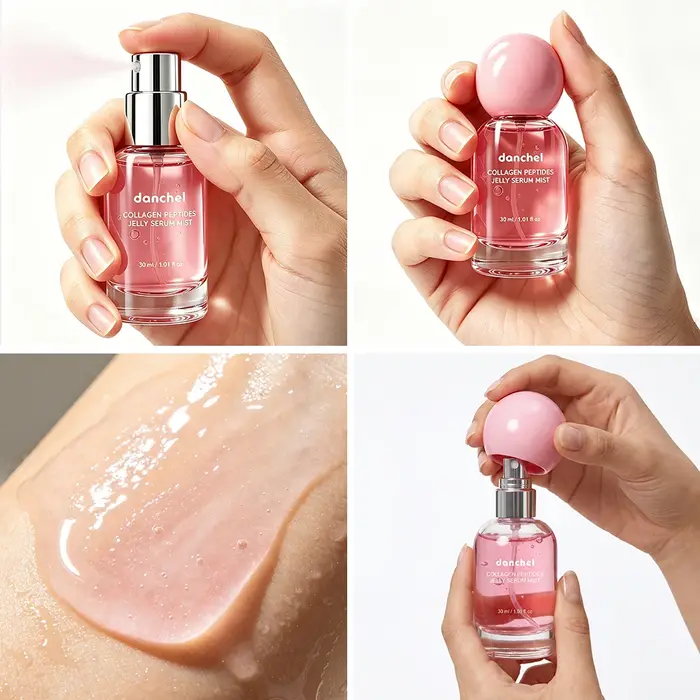 Sérum et Brume Hydratante au Collagène Peptides – Soin Visage Hydratation Profonde 2-en-1 – Peau Lisse et Hydratée Longue Durée