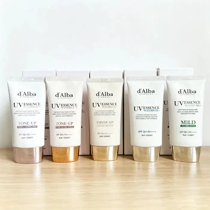 Marque la plus vendue Dalba Brand UV Essence Whitening White Truffle Sunscreen SPF50+ Hydratant Léger Rafraîchissant Doux