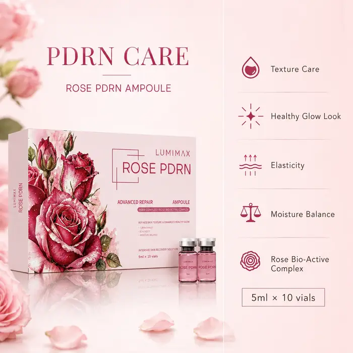 NOUVEAU Sérum PDRN Rose 2026 – Solution Liquide Hydratante Raffermissante Éclatante – Essence Faciale SANENDI PDRN Rose – Soin Coréen pour la Peau – 10 ampoules