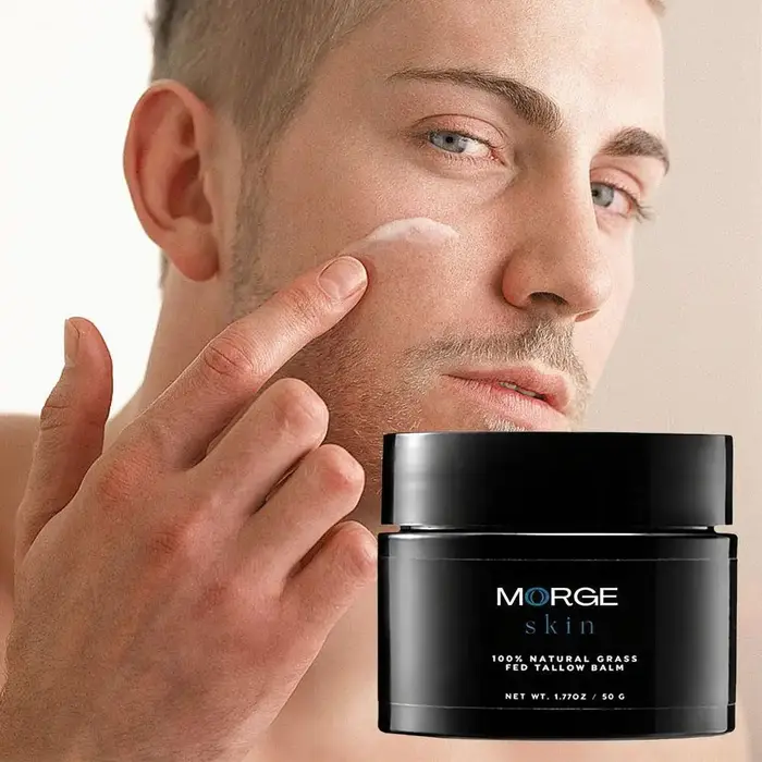 Crème Visage Homme au Suif 50g – Hydratation Longue Durée, Éclaircissante, Lissante, Anti-rides, Raffermissante – Soin de la Peau Masculine 
