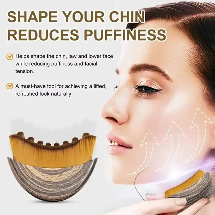 Brosse de massage lymphatique pour le visage