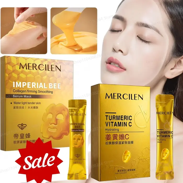 Masque hydratant et raffermissant au collagène/curcuma et vitamine C