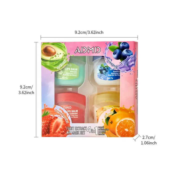 Ensemble de 8 baumes à lèvres Vaseline, saveur rose et citron, hydratant, anti-dessèchement, anti-fi
