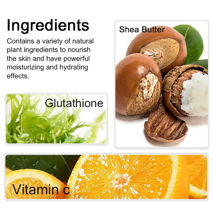 AILKE Crème au beurre de karité au glutathion et à la vitamine C