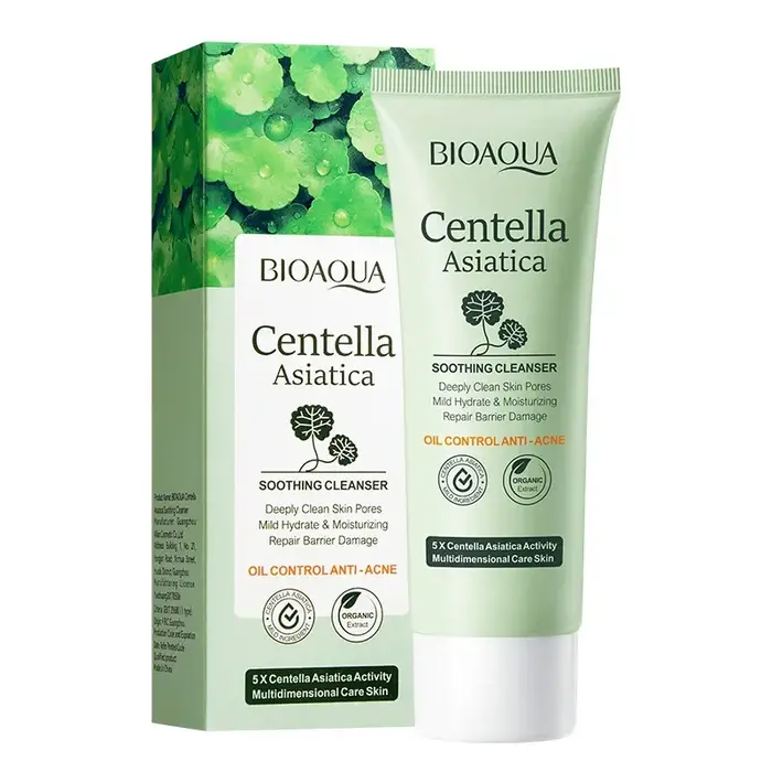 BIOAQUA Centella Asiatica nettoyant pour le visage hydratant contrôle de l'huile nettoyage du visage