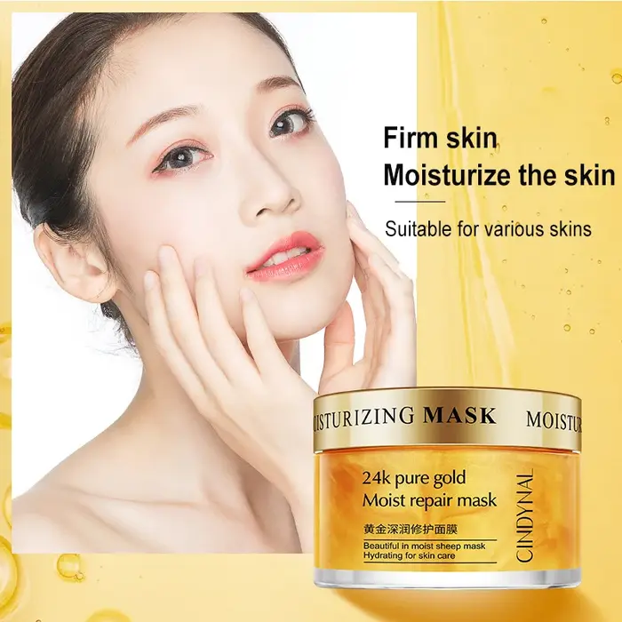 Masque réparateur humide en or pur 24k