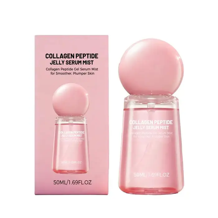 Sérum en gelée de collagène, brume hydratante, lisse les ridules, nourrit, hydrate, unifie le teint,