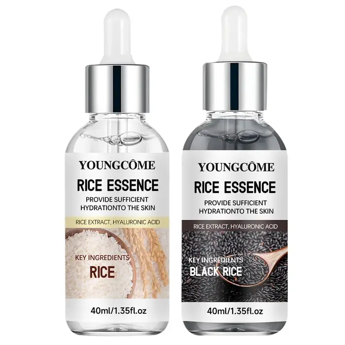 Ampoule de riz Duo - Sérum exfoliant doux et hydratant en profondeur pour une peau rayonnante - Conv