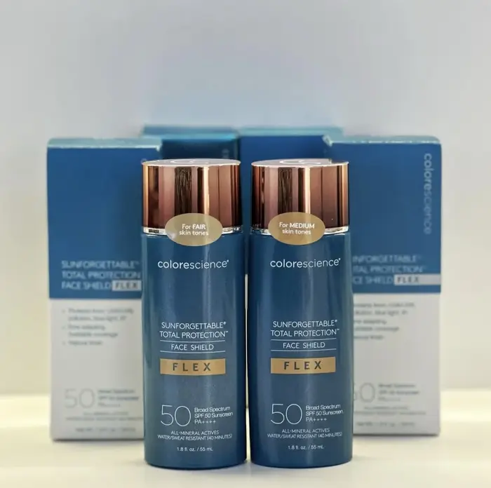 Colorescience Sunforgettable Total Protection Face Shield Flex SPF 50 Crème solaire pour les tons de peau clairs à