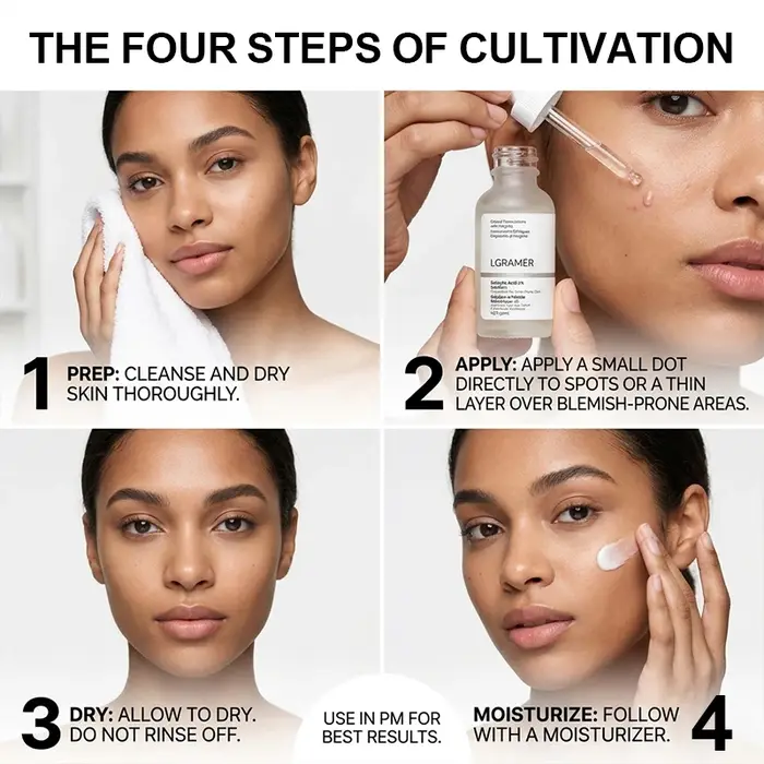 Sérum facial à 2% d'acide salicylique