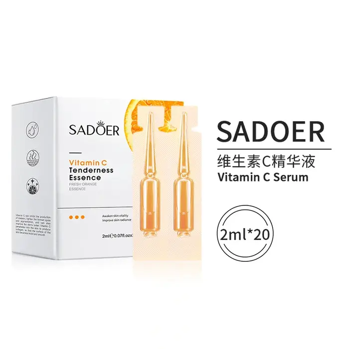 Sérum à la vitamine C, hydratant, rafraîchissant, nourrissant, Ampoule pour le visage, Essence répar