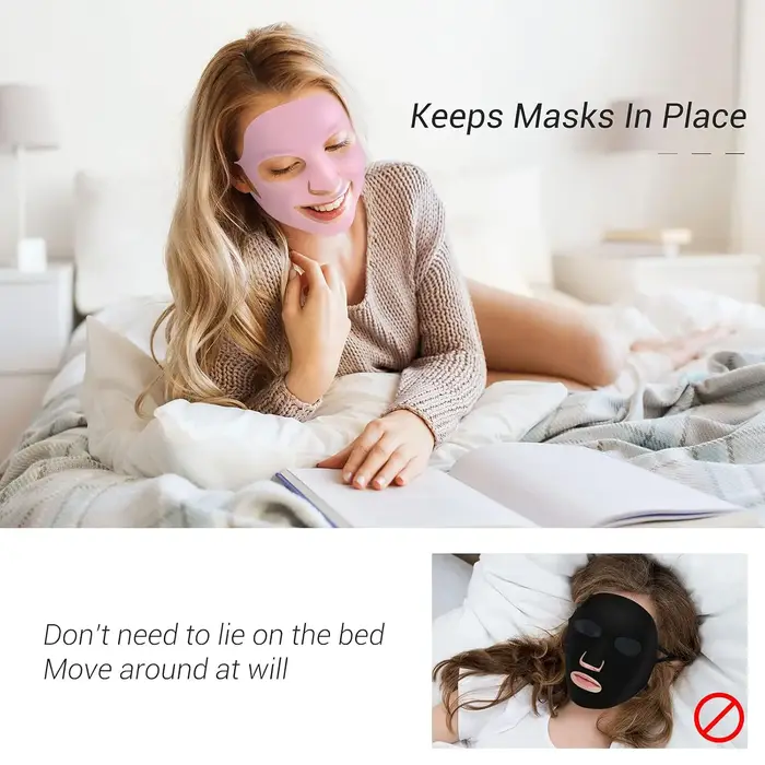 Maitys 5 pièces masque facial en silicone réutilisable pour masques en feuille