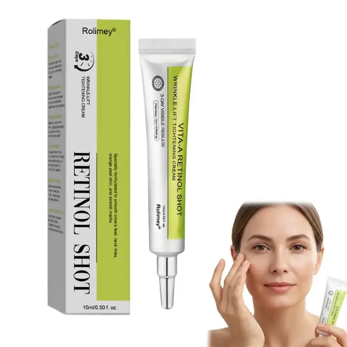 Crème pour le visage au rétinol, crème anti-âge, crème anti-rides, crème liftante, raffermissante, é