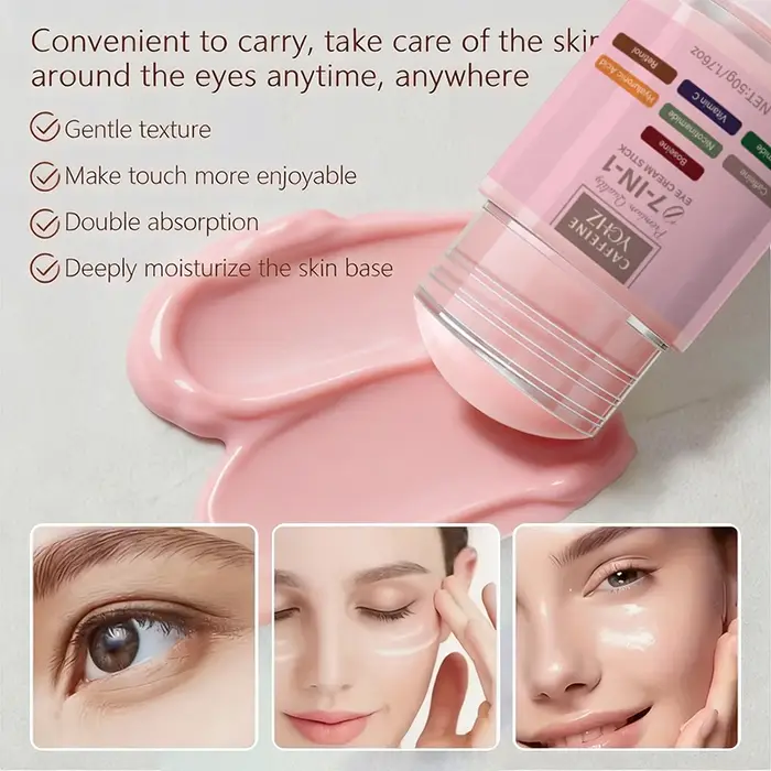 Stick Crème Contour des Yeux Hydratant et Raffermissant Intense 7-en-1 à la Caféine 50g