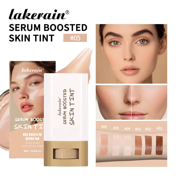 Sérum teinté solide, baume teinté pour la peau