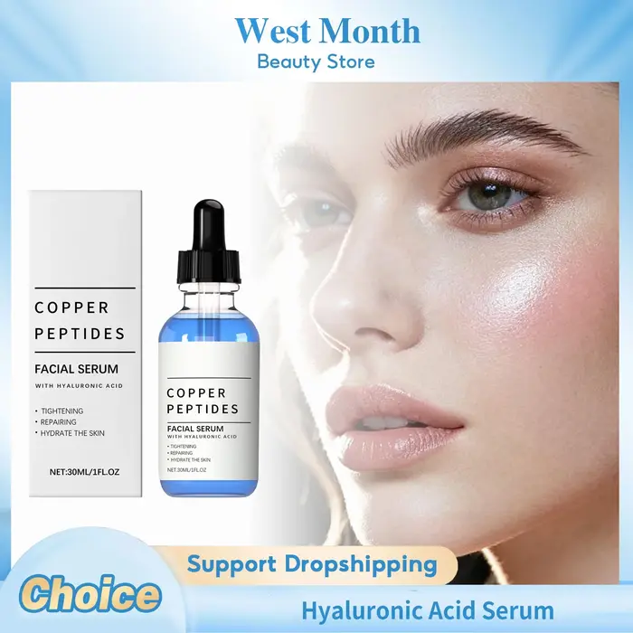 Sérum à l'acide hyaluronique hydratant réparateur stabilisant éclaircissant rétrécit les Pores brillant raffermissant Lifting sérum hydratant pour le visage