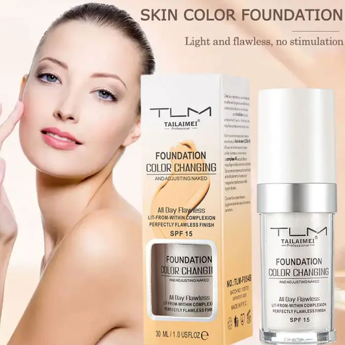 1/2 pièces 30ml teinté hydratant léger fond de teint transparent SPF
