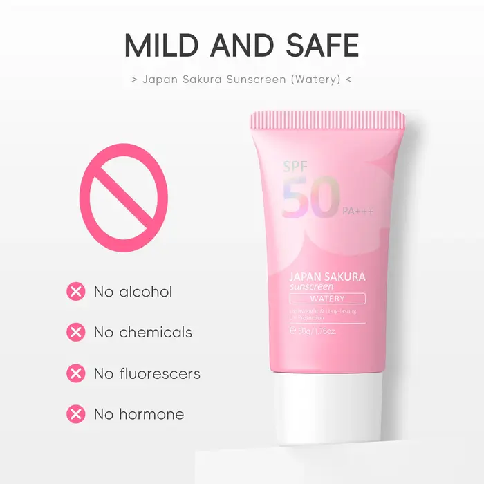 Crème solaire hydratante Laikou Sakura
